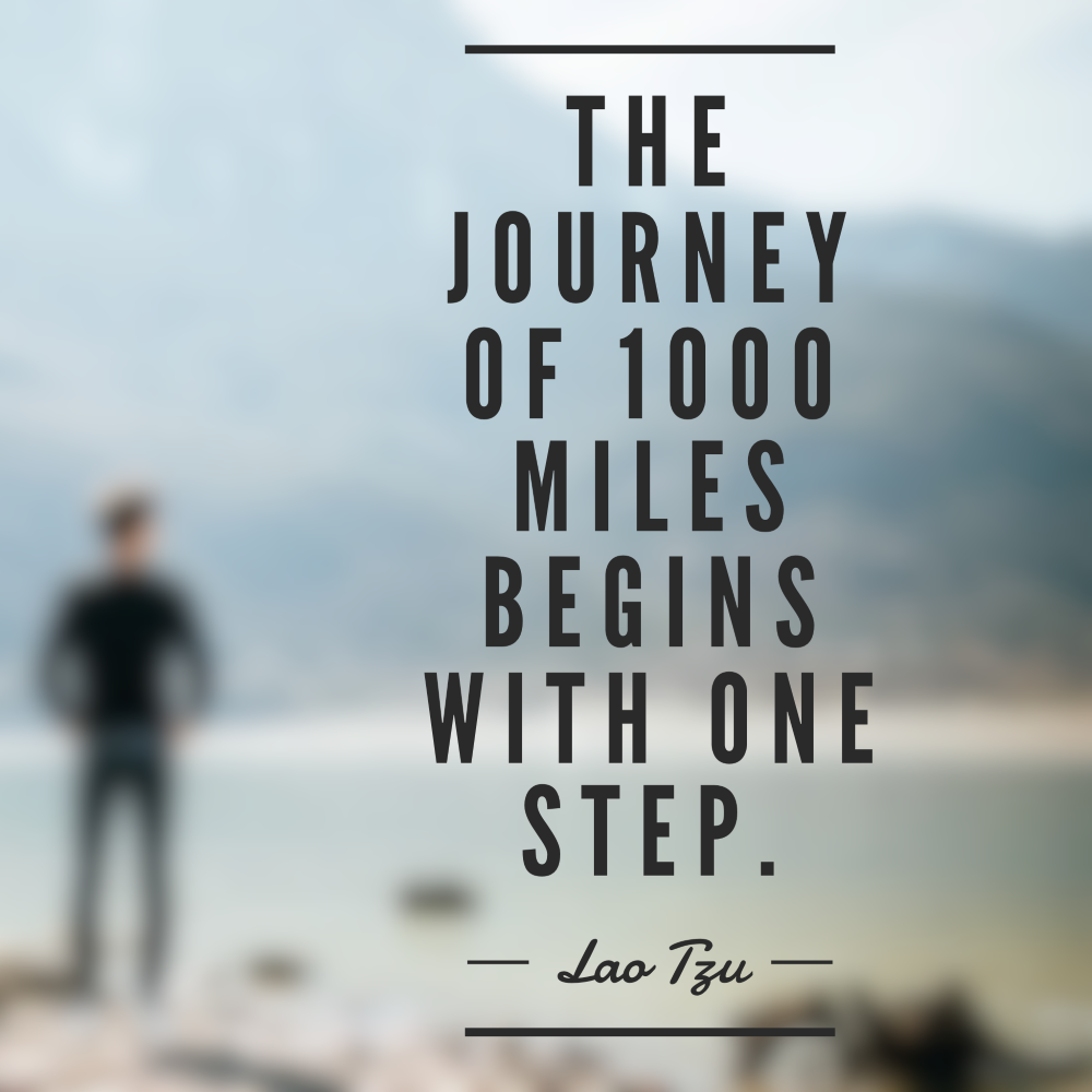 Day 173 of 365 Daily Inspiration – The Journey Of 1000 Miles Begins With One Step