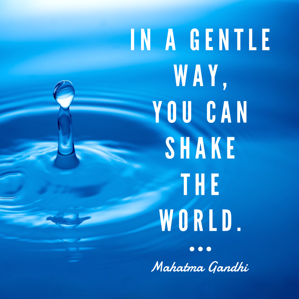 Day 158 of 365 Daily Inspiration – In A Gentle Way You Can Shake The World